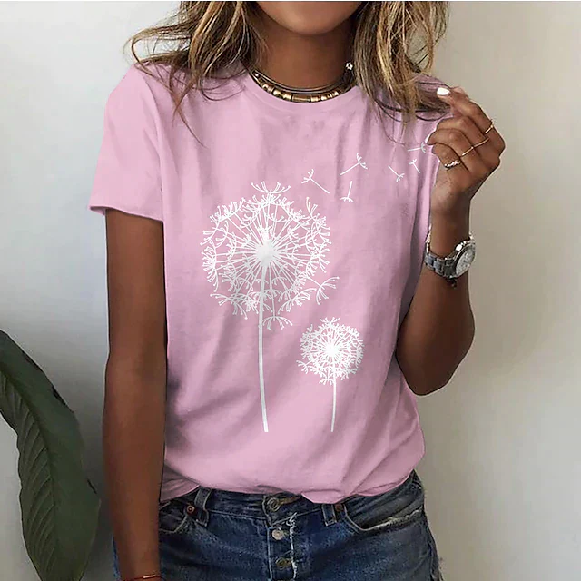 Natalia | T-shirt damski z okrągłym dekoltem i krótkim rękawem - Image 4