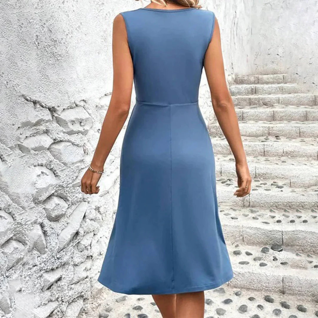 Natalia | Sukienka kopertowa damska bez rękawów - Image 6