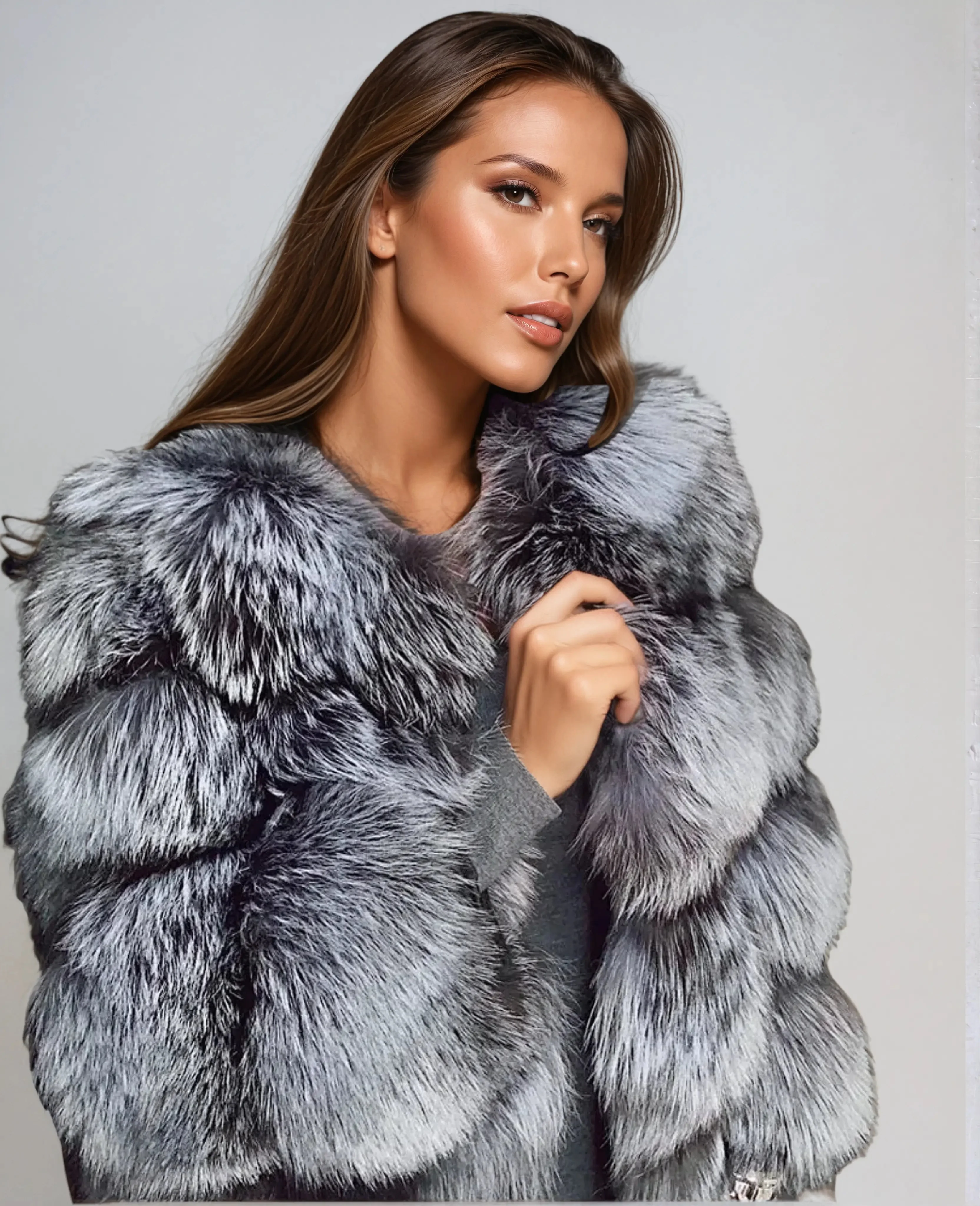 Natalia | Stylowa kurtka zimowa damska ze sztucznego futra - Image 3