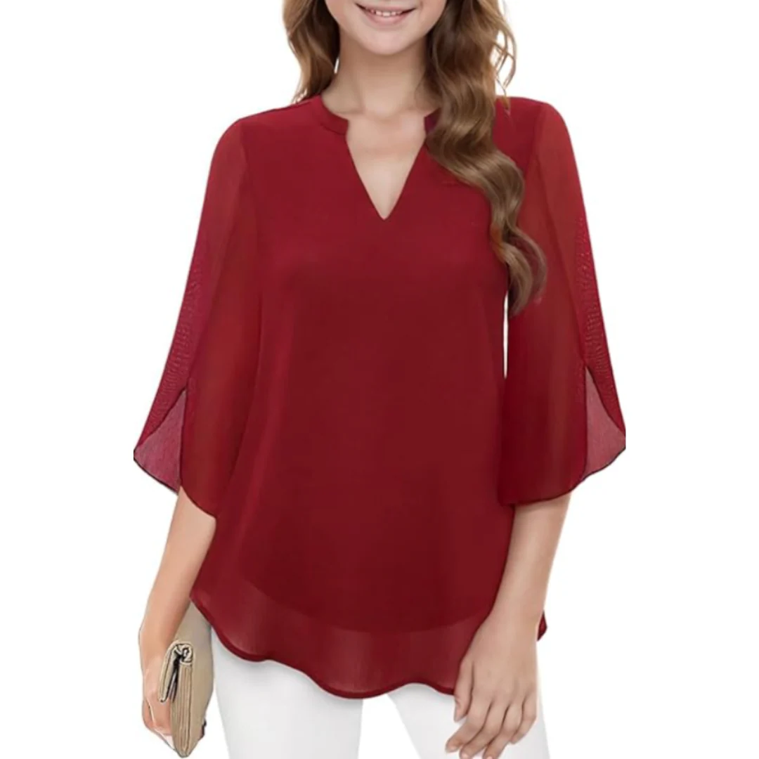 Paulina | Elegancka bluzka damska o luźnym kroju - Image 3