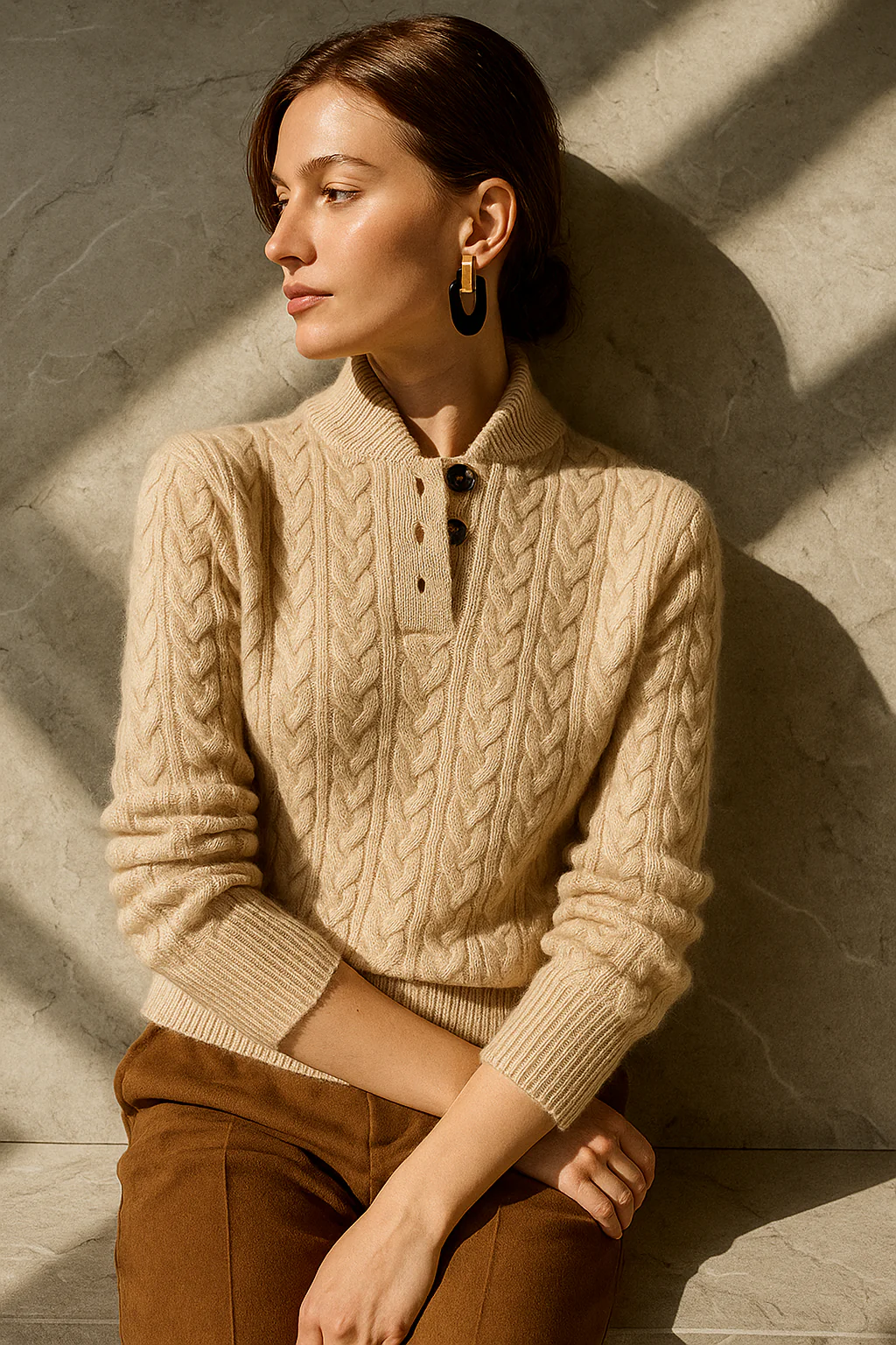 Paulina | Oversize’owy dzianinowy sweter damski - Image 11