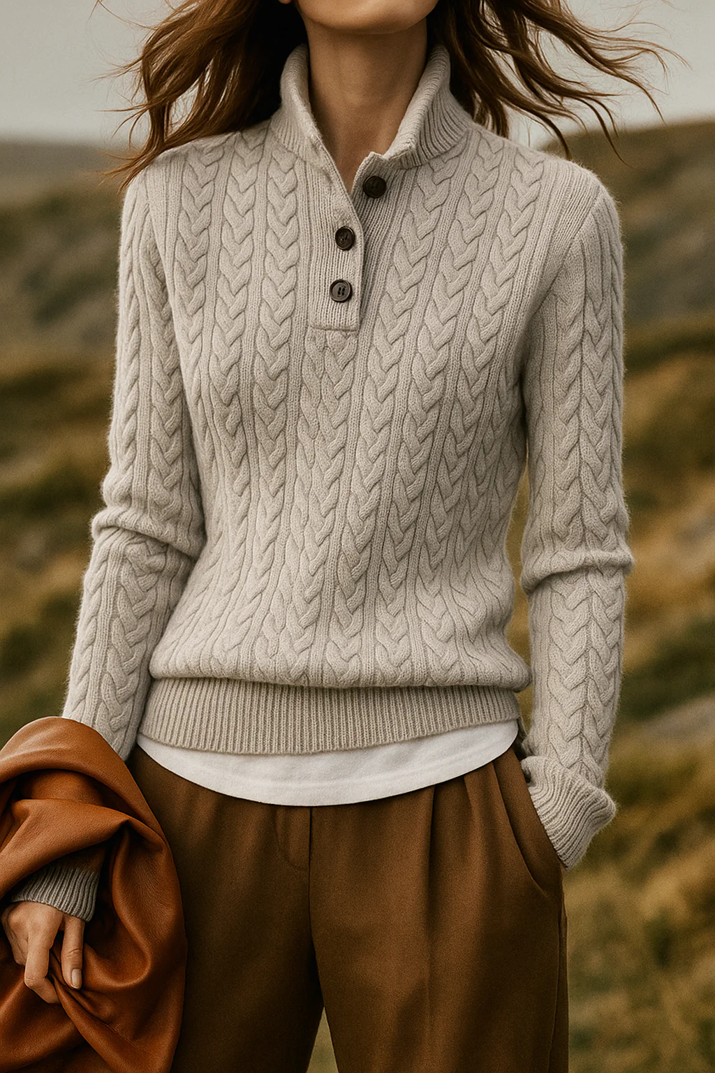 Paulina | Oversize’owy dzianinowy sweter damski - Image 12