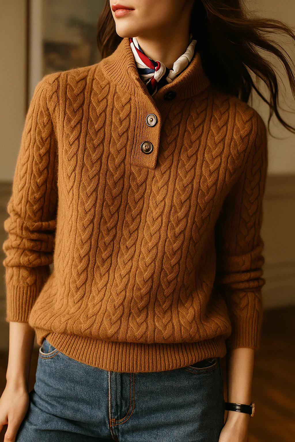 Paulina | Oversize’owy dzianinowy sweter damski - Image 2