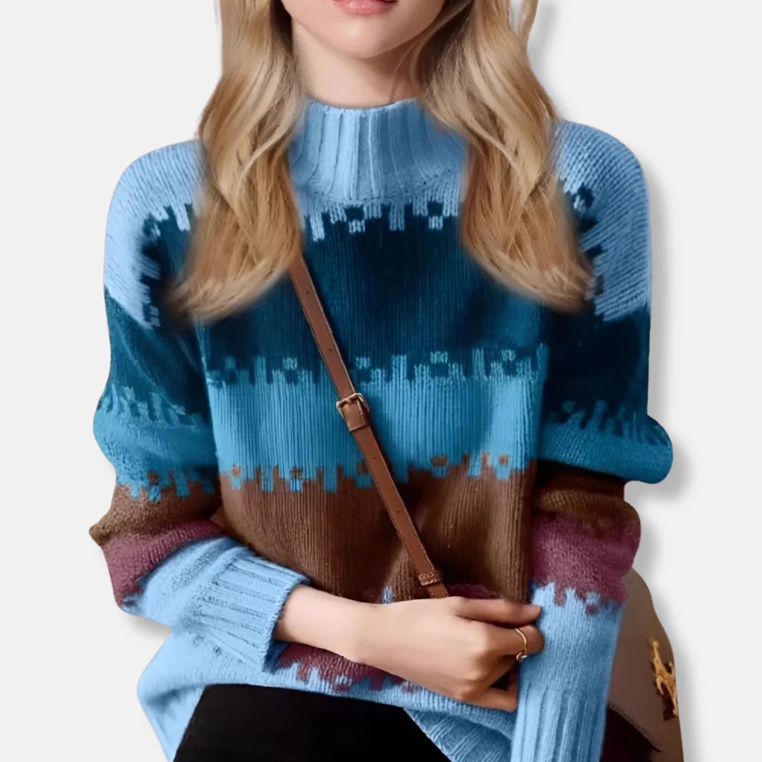 Paulina | Sweter damski z półgolfem - Image 2