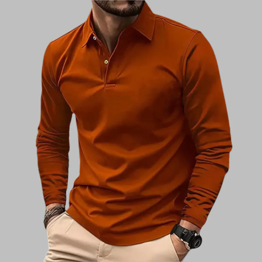 Paweł | Koszulka polo z długim rękawem męska - Image 6