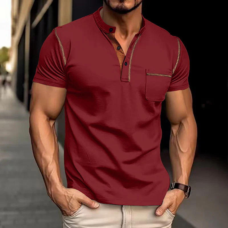 Przemysław | Klasyczna elegancka koszulka polo męska - Image 3