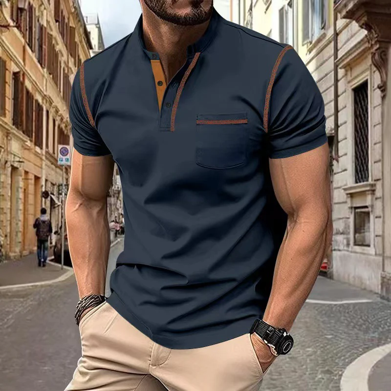 Przemysław | Klasyczna elegancka koszulka polo męska - Image 6