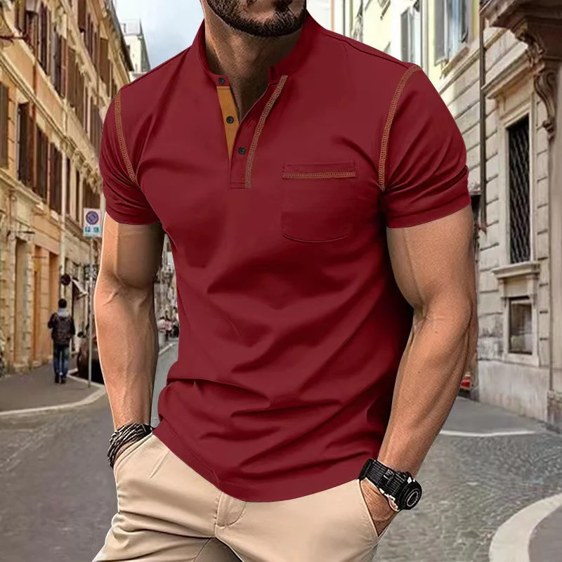 Przemysław | Klasyczna elegancka koszulka polo męska - Image 7