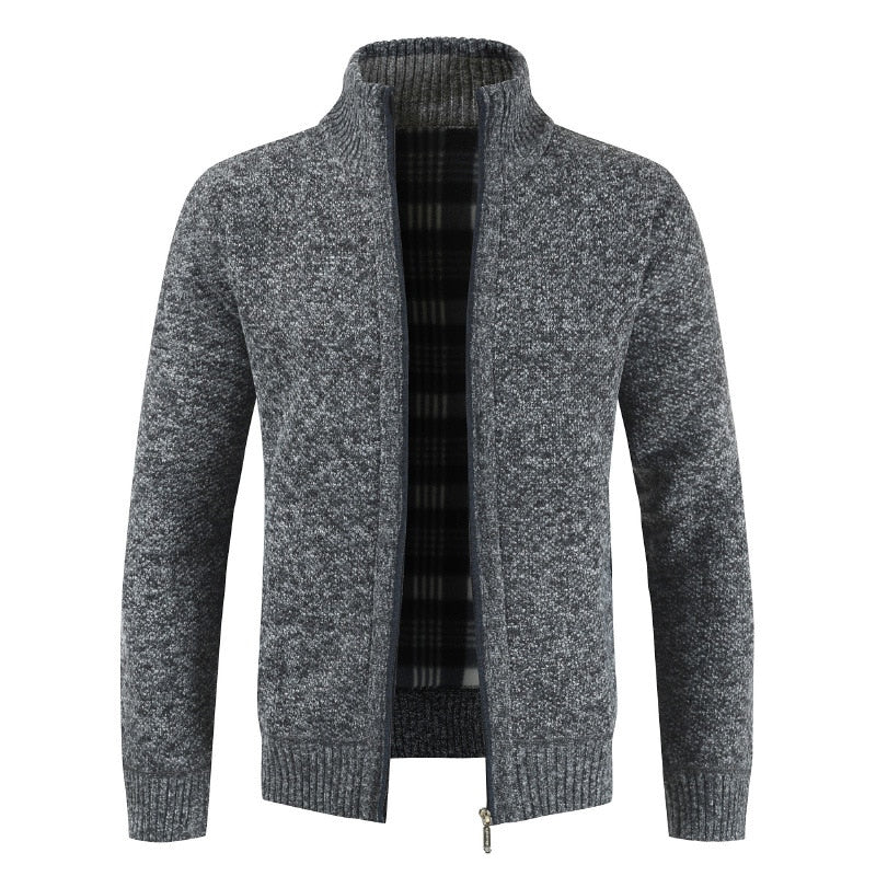 Rafał | Sweter męski zimowy zapinany ocieplany - Image 3