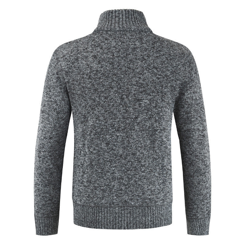 Rafał | Sweter męski zimowy zapinany ocieplany - Image 6