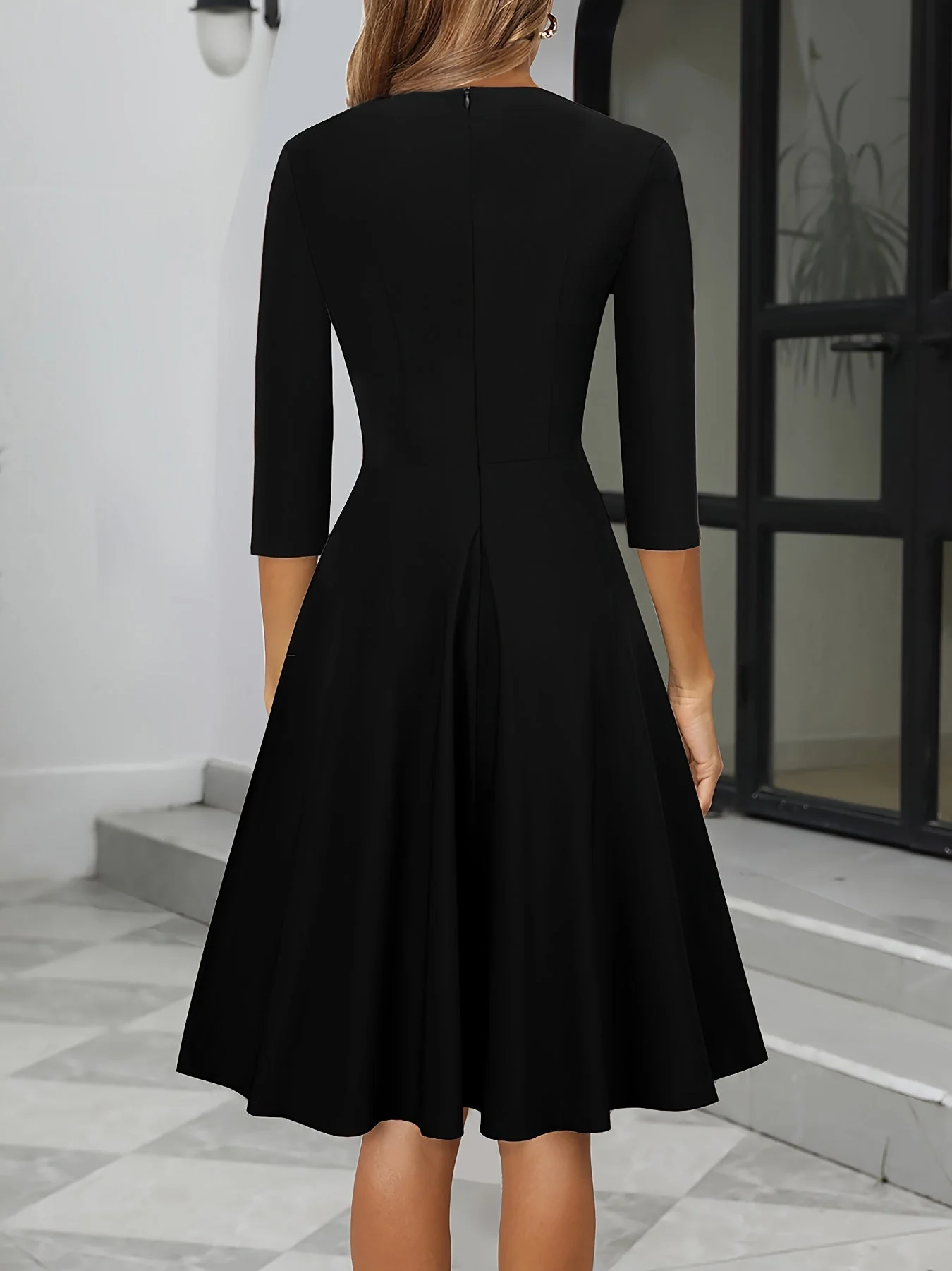 Renata | Elegancka sukienka midi wieczorowa damska - Image 5