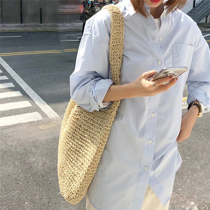 Roksana Ręcznie robiona pleciona torba - Image 3