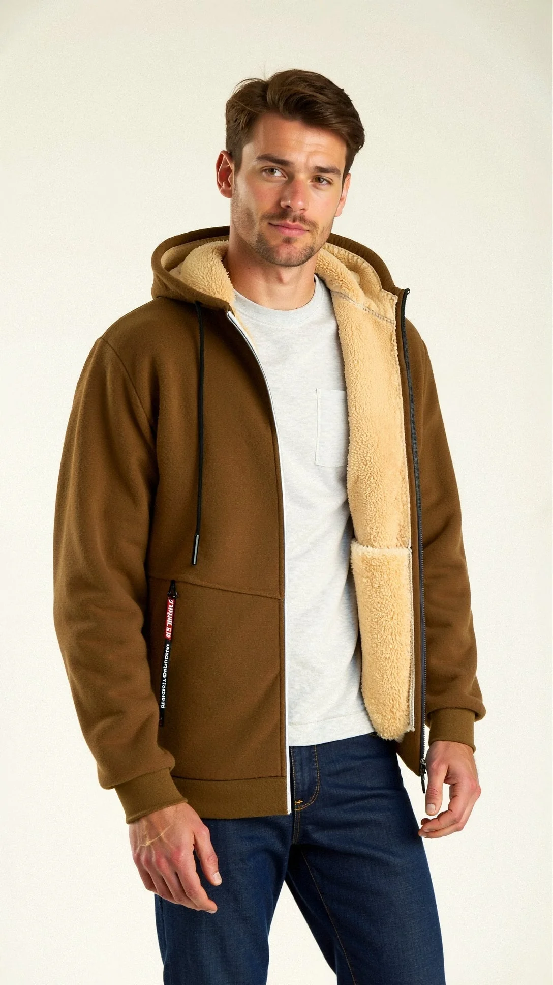 Théo | Bluza męska z kapturem ocieplana - Image 17