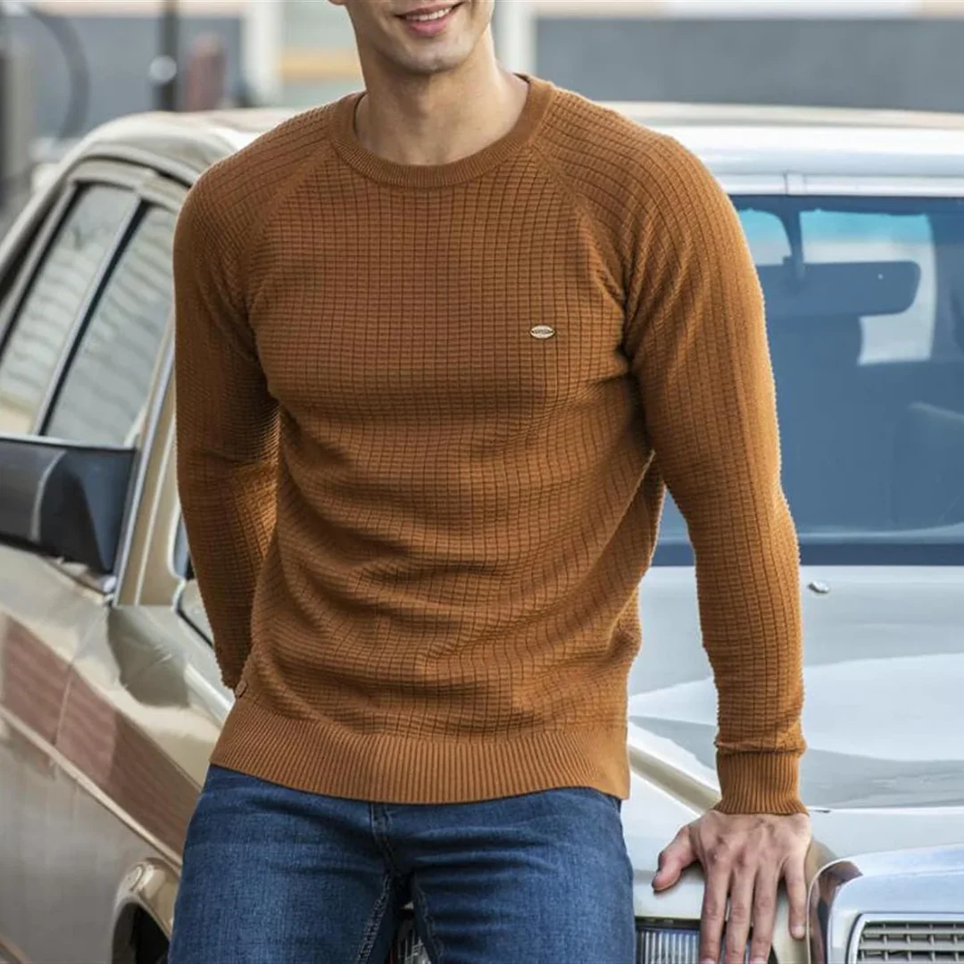 Tomasz | Sweter męski z okrągłym dekoltem - Image 6