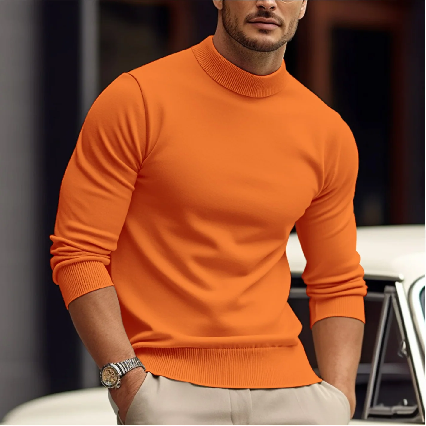 Tymon | Bluza z okrągłym dekoltem męska - Image 6