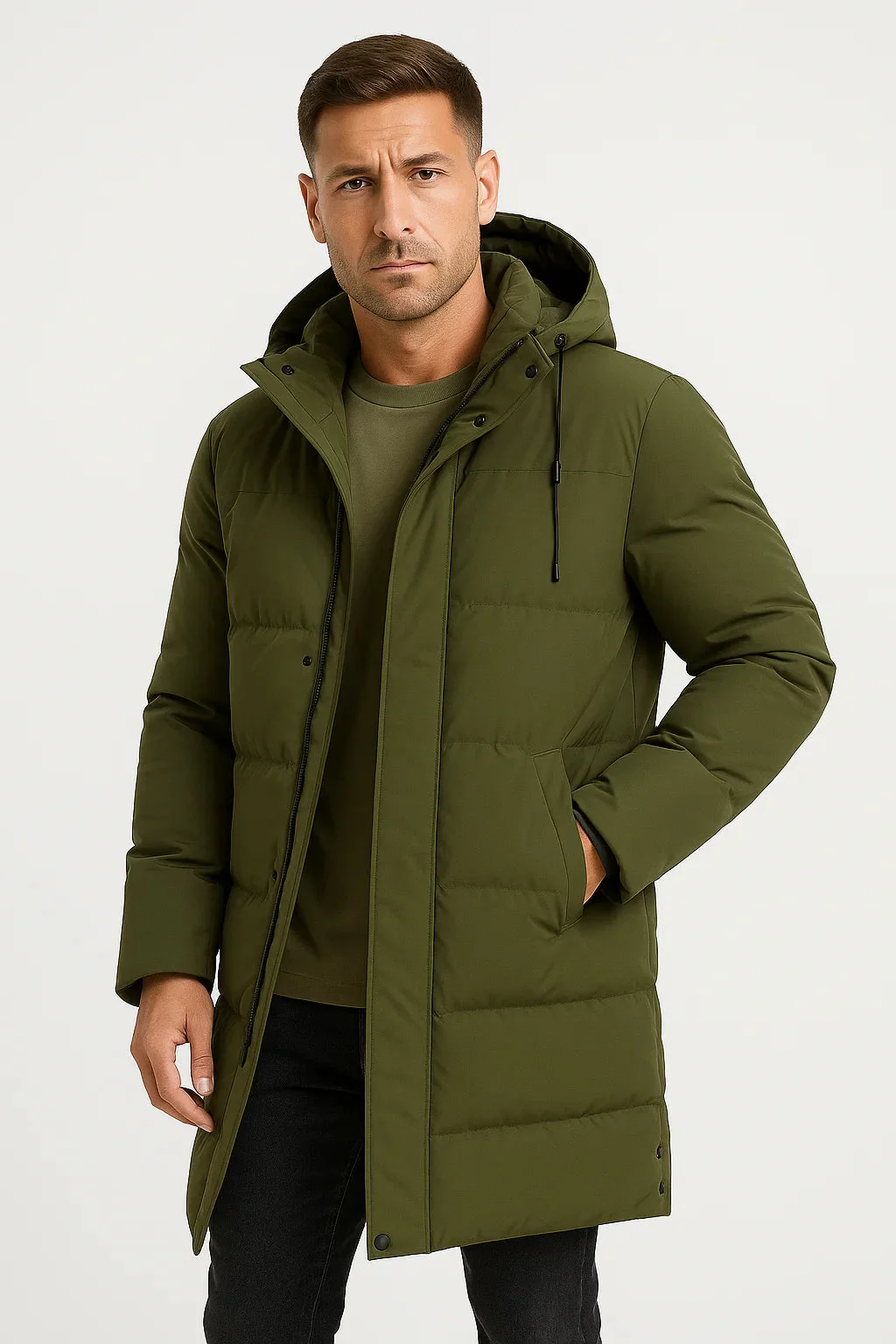 Zejd | Pikowana zimowa parka męska - Image 7